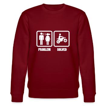 Moto - Sweat bio CHANGER Stanley/Stella Unisexe - bordeaux - Devant - Nik (191cm) & Marisol (170cm)