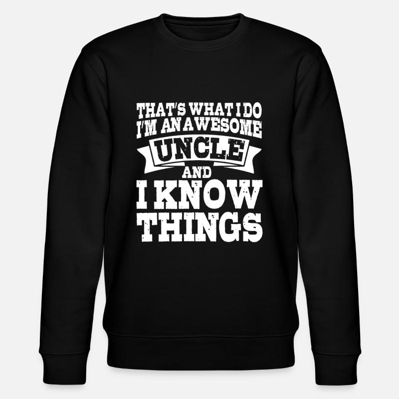 oncle - Sweat bio CHANGER Stanley/Stella Unisexe - noir