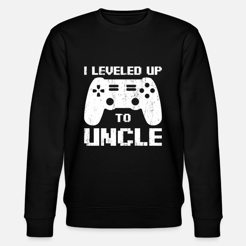 Uncle Gamepad - Stanley/Stella CHANGER Unisex Organic Sweatshirt - black