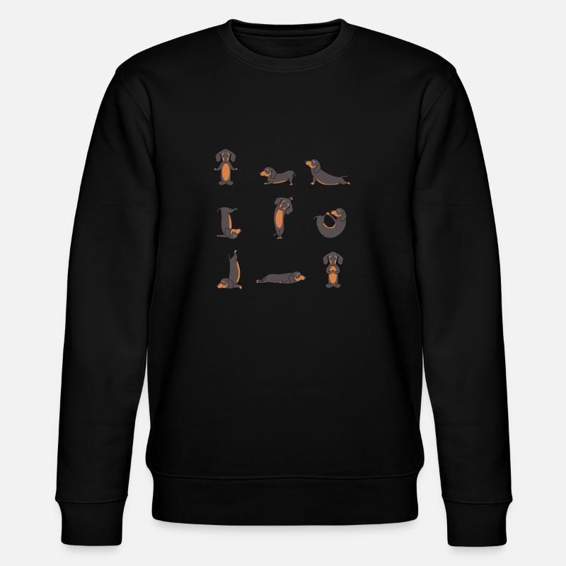 Teckel yoga - Sweat bio CHANGER Stanley/Stella Unisexe - noir