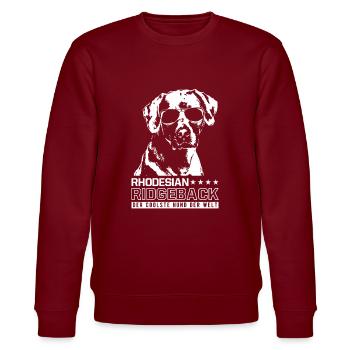 Rhodesian Ridgeback - Sweat bio CHANGER Stanley/Stella Unisexe - bordeaux - Devant - Nik (191cm) & Marisol (170cm)