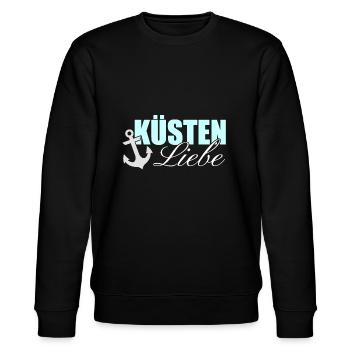 Küsten Liebe - Stanley/Stella Unisex Bio-Sweatshirt CHANGER  - Schwarz - Vorne - Nik (191cm) & Marisol (170cm)