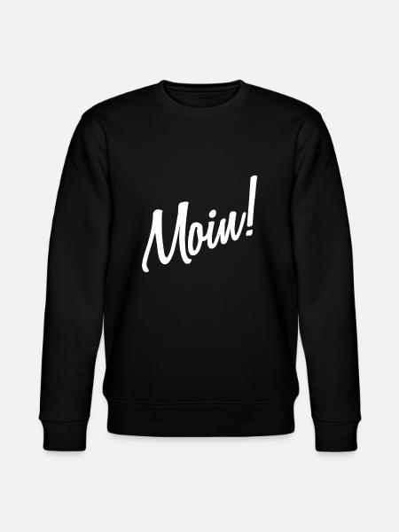 Moin - Moin moin sikler allerede - Stanley/Stella CHANGER økologisk unisex-sweatshirt - svart