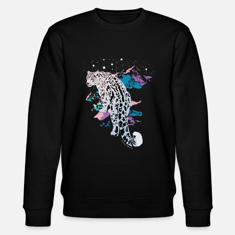 Léopard des neiges - Sweat bio CHANGER Stanley/Stella Unisexe - noir