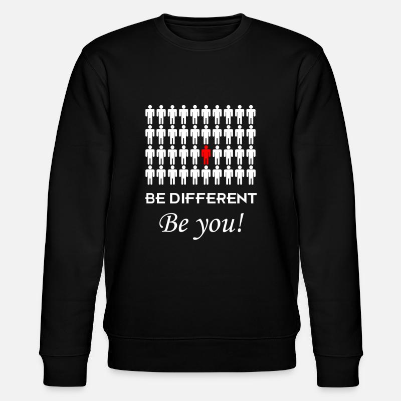 Be different - Be You - Stanley/Stella CHANGER Unisex Organic Sweatshirt - black