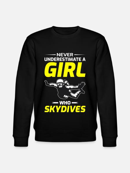 Skydiving Parachute Skydive Skydiver Parachuting - Stanley/Stella CHANGER Unisex Organic Sweatshirt - black