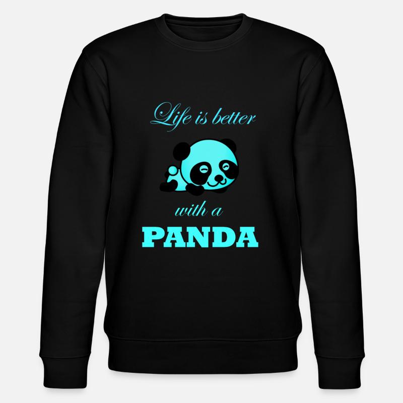 Panda - Sweat bio CHANGER Stanley/Stella Unisexe - noir