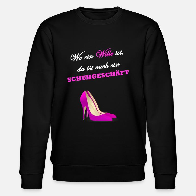 Shopping Queen - Stanley/Stella Unisex Bio-Sweatshirt CHANGER  - Schwarz