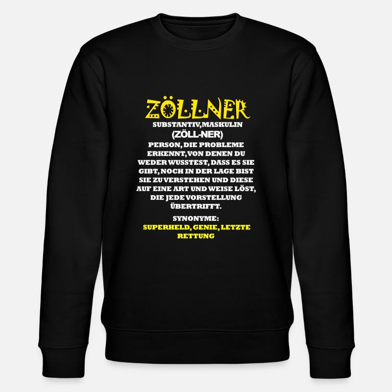 Zöllner - Stanley/Stella Unisex Bio-Sweatshirt CHANGER  - Schwarz
