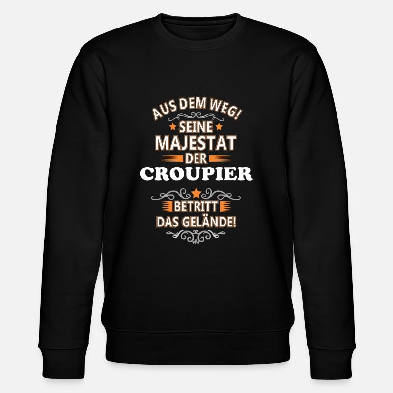 Der Croupier - Stanley/Stella Unisex Bio-Sweatshirt CHANGER  - Schwarz