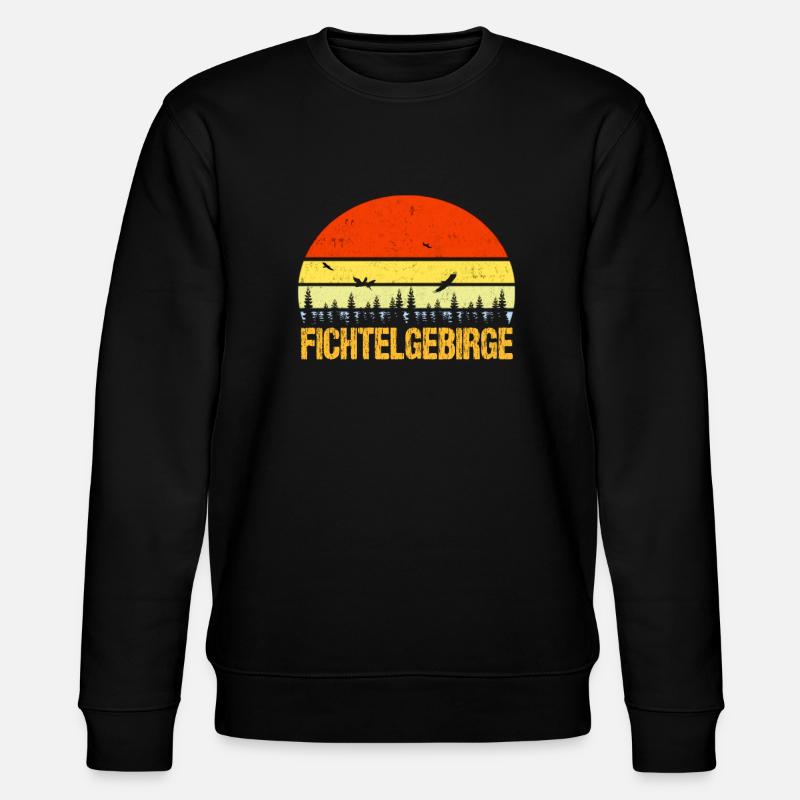 Fichtelgebirge - Stanley/Stella Unisex Bio-Sweatshirt CHANGER  - Schwarz