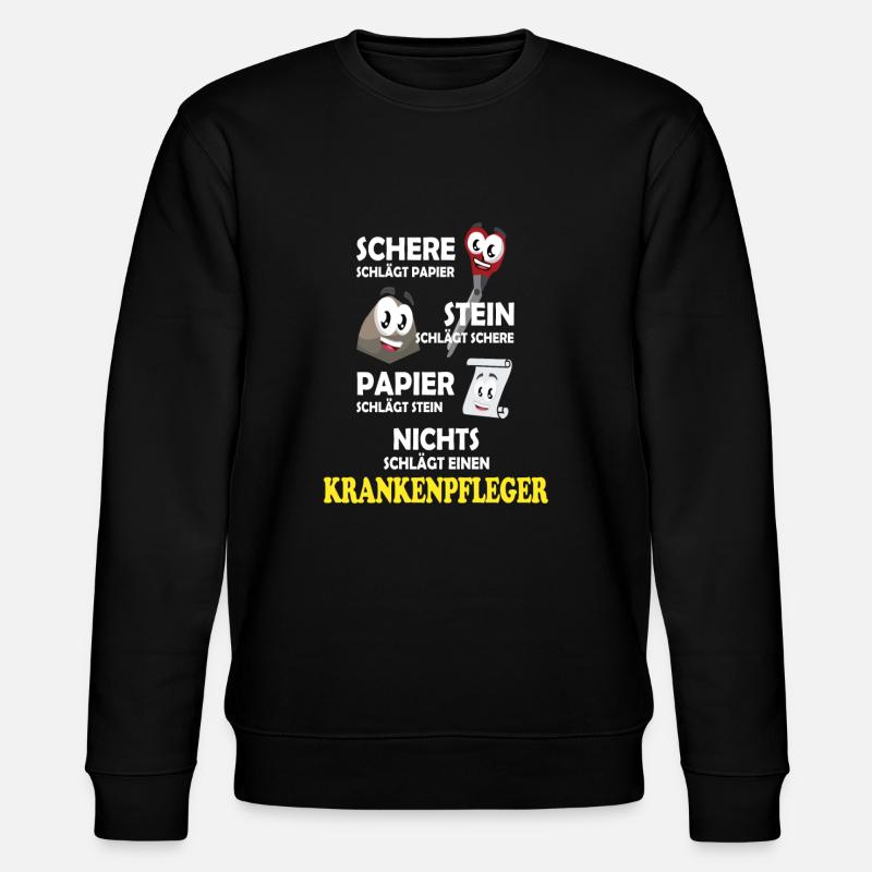 Krankenpfleger - Stanley/Stella Unisex Bio-Sweatshirt CHANGER  - Schwarz