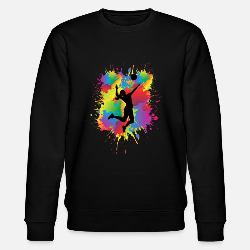 Volleyball - Stanley/Stella Unisex Bio-Sweatshirt CHANGER  - Schwarz