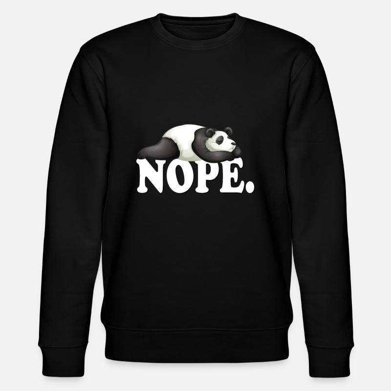Nope panda design funny - Sweat bio CHANGER Stanley/Stella Unisexe - noir