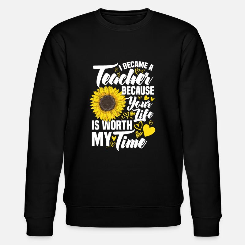 Enseignante Enseignante Enseignement primaire - Sweat bio CHANGER Stanley/Stella Unisexe - noir