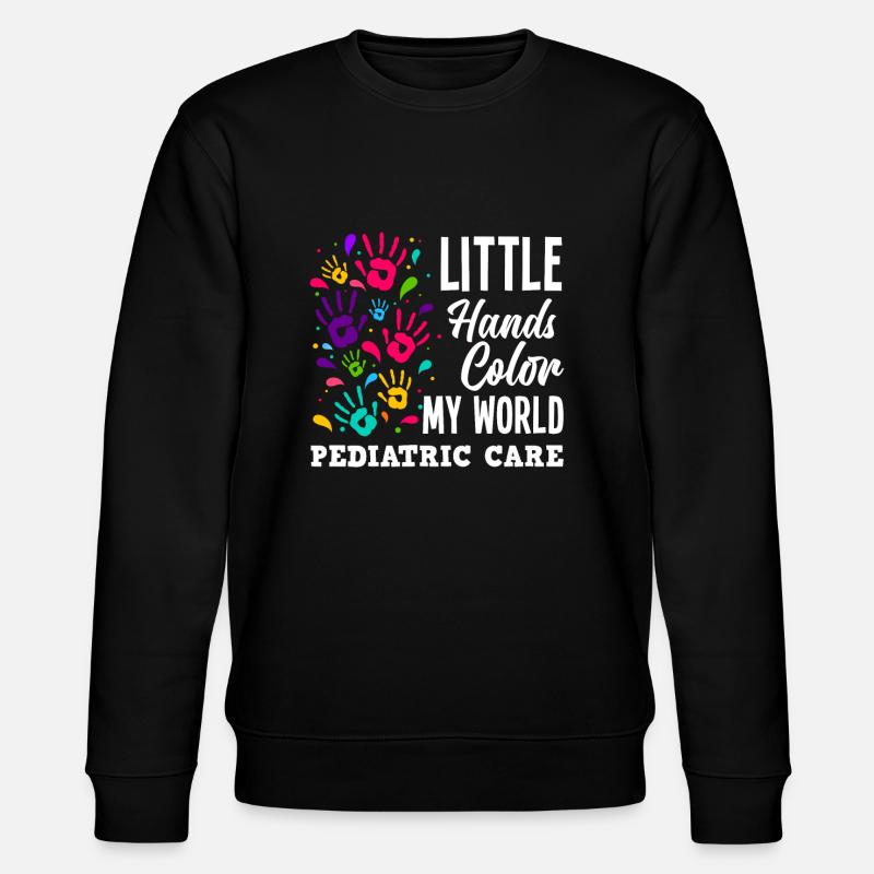 Kinderkrankenschwester Kinderkrankenpflegerin - Stanley/Stella Unisex Bio-Sweatshirt CHANGER - Schwarz