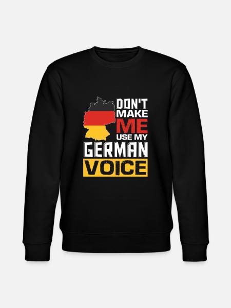 Grappige Duitse citaten Duits sprekend Duits - Stanley/Stella Uniseks bio-sweatshirt CHANGER  - zwart