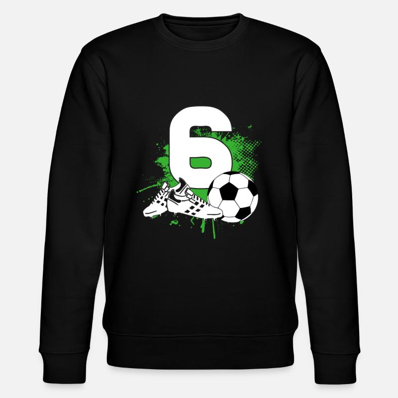 6ème anniversaire 6 ans footballeur - Sweat bio CHANGER Stanley/Stella Unisexe - noir
