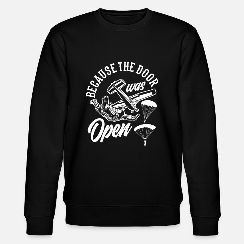 Skydiving Skydivers - Stanley/Stella CHANGER Unisex Organic Sweatshirt - black