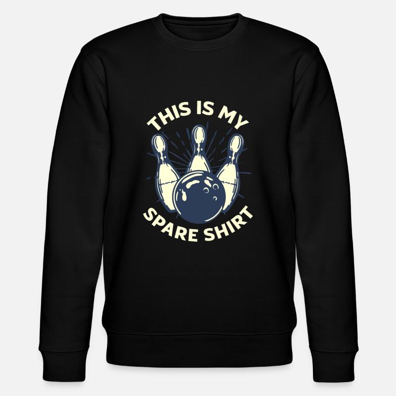 Bowling Funny Bowling Bowler Gift - Stanley/Stella CHANGER Unisex Organic Sweatshirt - black