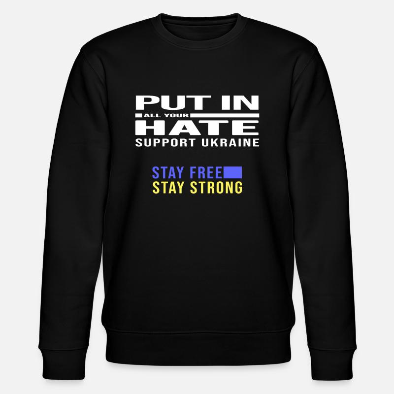 liberté ukraine paix no poutine - Sweat bio CHANGER Stanley/Stella Unisexe - noir