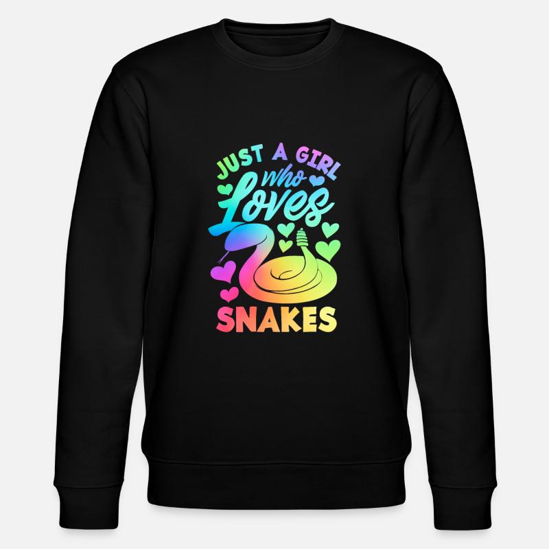 Snake Snake Snake - Stanley/Stella CHANGER Unisex Organic Sweatshirt - black