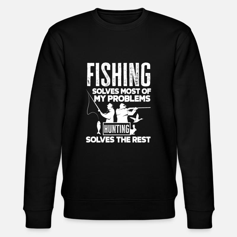Cadeau amusant de pêcheur - Sweat bio CHANGER Stanley/Stella Unisexe - noir