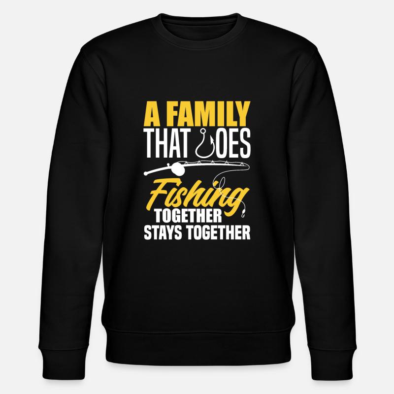 Cadeau amusant de pêcheur - Sweat bio CHANGER Stanley/Stella Unisexe - noir