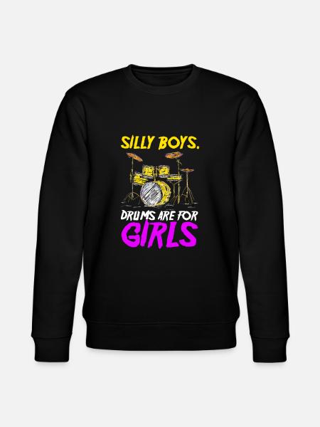 Drums Drummer Gift - Stanley/Stella CHANGER Unisex Organic Sweatshirt - black