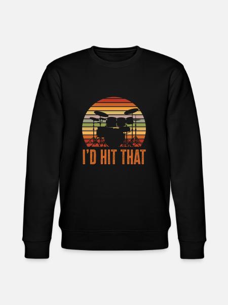 Drums Drummer Gift - Stanley/Stella CHANGER Unisex Organic Sweatshirt - black
