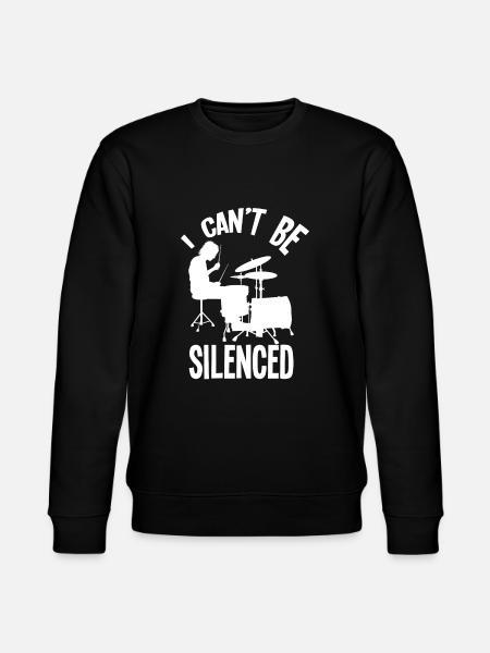Drums Drummer Gift - Stanley/Stella CHANGER Unisex Organic Sweatshirt - black