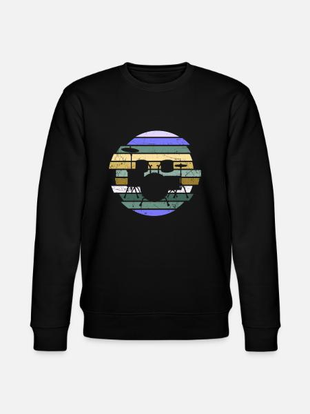Drums Drummer Gift - Stanley/Stella CHANGER Unisex Organic Sweatshirt - black