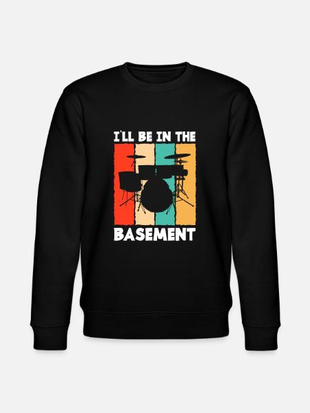Drums Drummer Gift - Stanley/Stella CHANGER Unisex Organic Sweatshirt - black