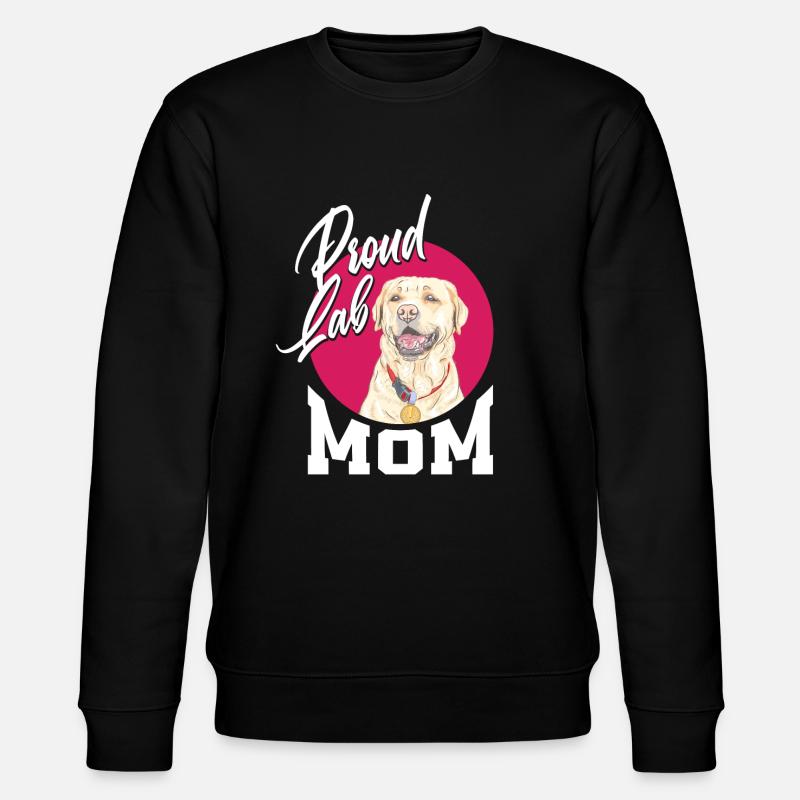 Proud Labrador Mama - Stanley/Stella CHANGER Unisex Organic Sweatshirt - black