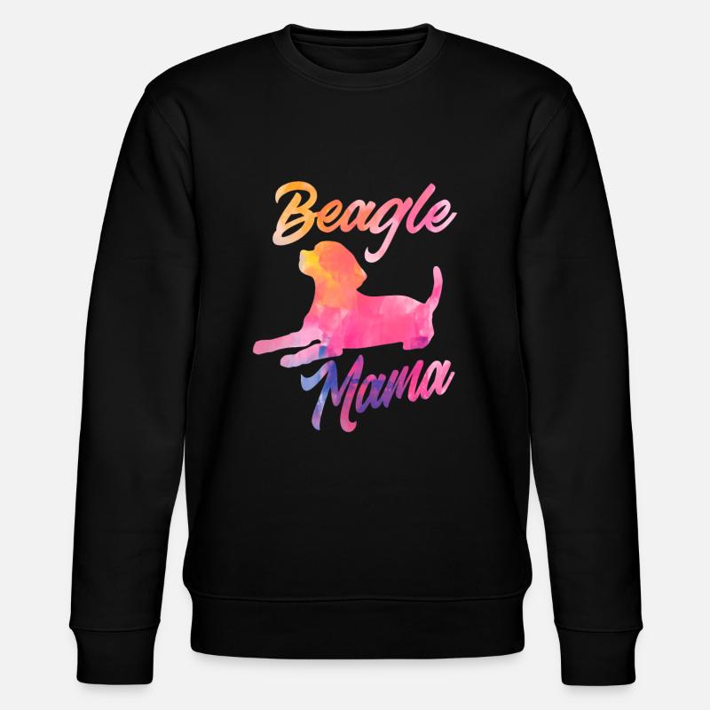 Drôle Beagle Cadeau Beagle Mama - Sweat bio CHANGER Stanley/Stella Unisexe - noir