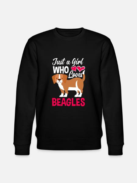 Funny Beagle Gift Beagle Girl - Stanley/Stella CHANGER Unisex Organic Sweatshirt - black