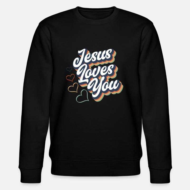 Jésus-Christ-Christ Religion Religieuse - Sweat bio CHANGER Stanley/Stella Unisexe - noir