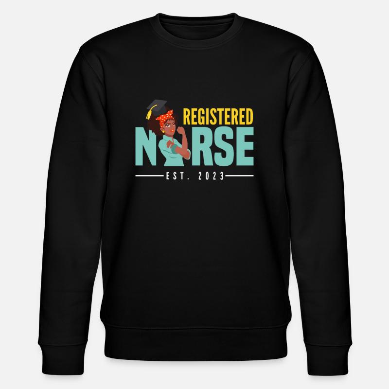 Krankenschwester Pfleger Krankenpfleger - Stanley/Stella Unisex Bio-Sweatshirt CHANGER  - Schwarz
