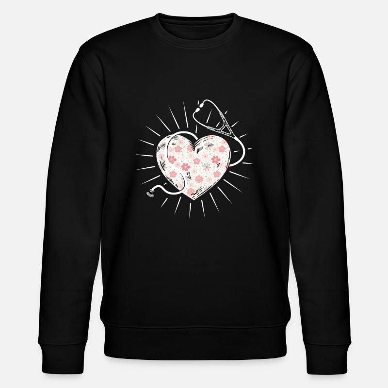 Krankenschwester Pfleger Krankenpfleger - Stanley/Stella Unisex Bio-Sweatshirt CHANGER  - Schwarz