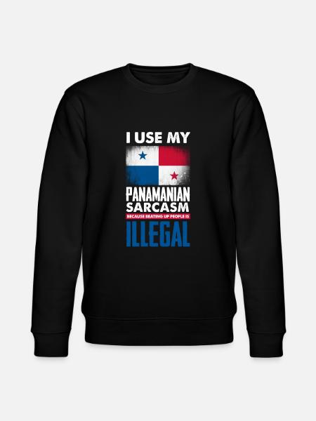 Funny Panama Panamanian Panamanian Gift - Stanley/Stella CHANGER Unisex Organic Sweatshirt - black
