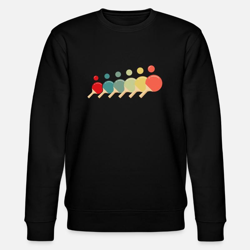Fun Table Tennis Gift - Stanley/Stella CHANGER Unisex Organic Sweatshirt - black