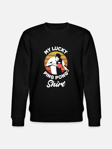 Fun Table Tennis Gift - Stanley/Stella CHANGER Unisex Organic Sweatshirt - black