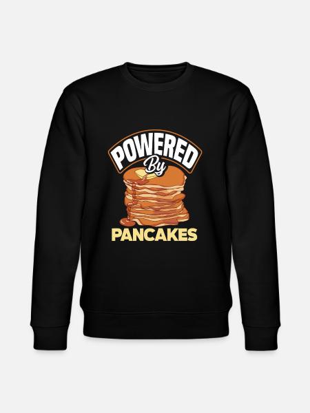 Funny Pancake Pancakes Gift - Stanley/Stella CHANGER Unisex Organic Sweatshirt - black