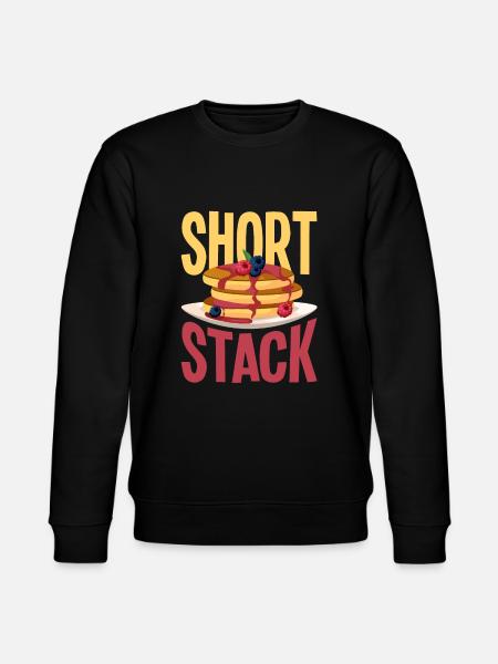 Funny Pancake Pancakes Gift - Stanley/Stella CHANGER Unisex Organic Sweatshirt - black