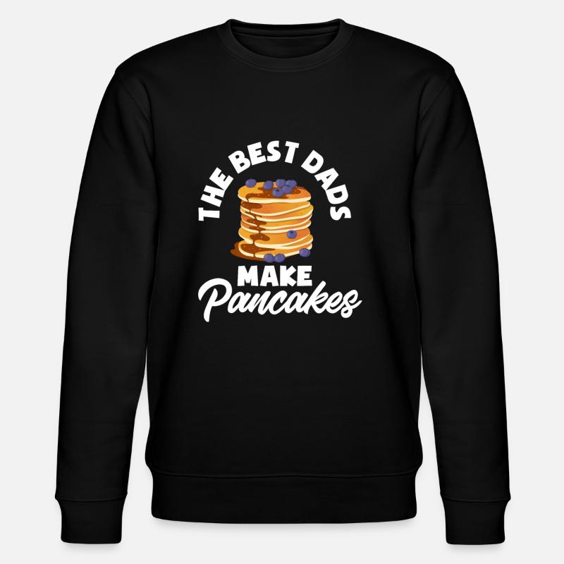 Funny Pancake Pancakes Gift - Stanley/Stella CHANGER Unisex Organic Sweatshirt - black