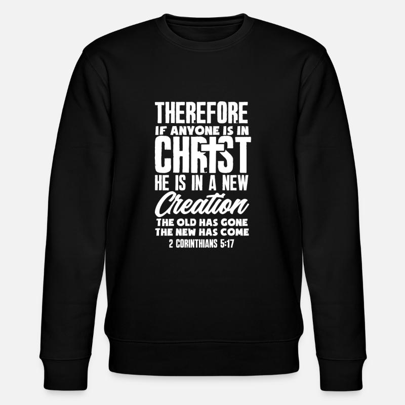 Jésus-Christ-Christ Religion Religieuse - Sweat bio CHANGER Stanley/Stella Unisexe - noir