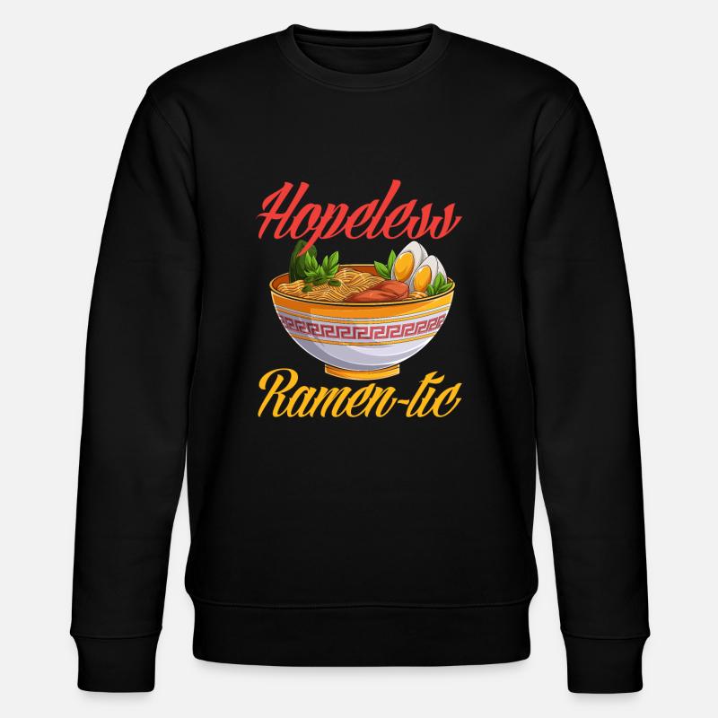 Lustiges Ramen Geschenk - Stanley/Stella Unisex Bio-Sweatshirt CHANGER  - Schwarz