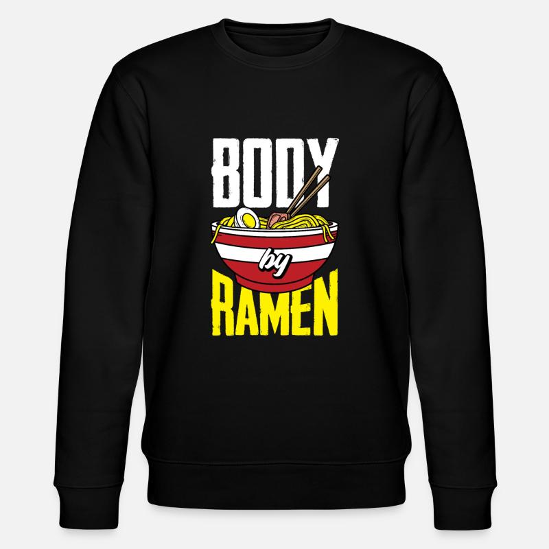 Funny Ramen Lover Gift - Stanley/Stella CHANGER Unisex Organic Sweatshirt - black