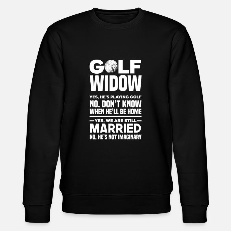 Fun Golf Golf Golfer Gift - Stanley/Stella CHANGER Unisex Organic Sweatshirt - black