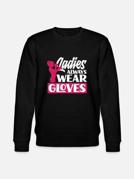 Funny Boxing Boxer Gift - Stanley/Stella CHANGER Unisex Organic Sweatshirt - black